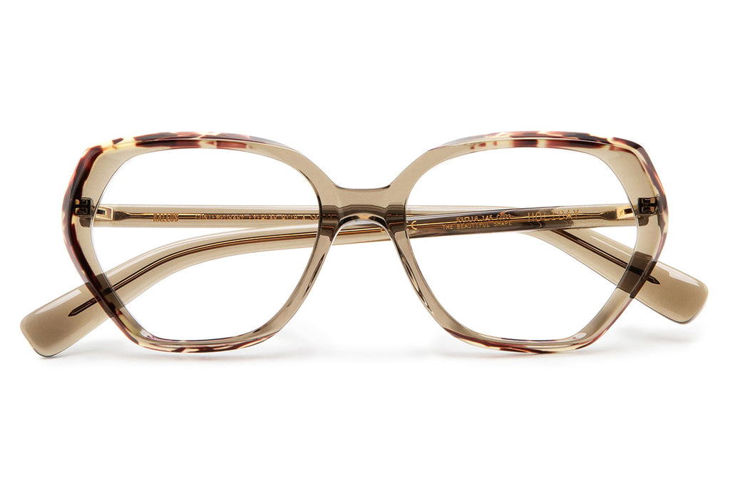 Kaleos Eyehunters - Holiday Eyeglasses Transparent Olive/Brown Tortoise