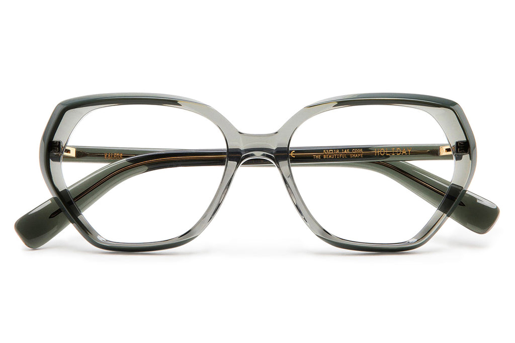 Kaleos Eyehunters - Holiday Eyeglasses Transparent Grey/Dark Green