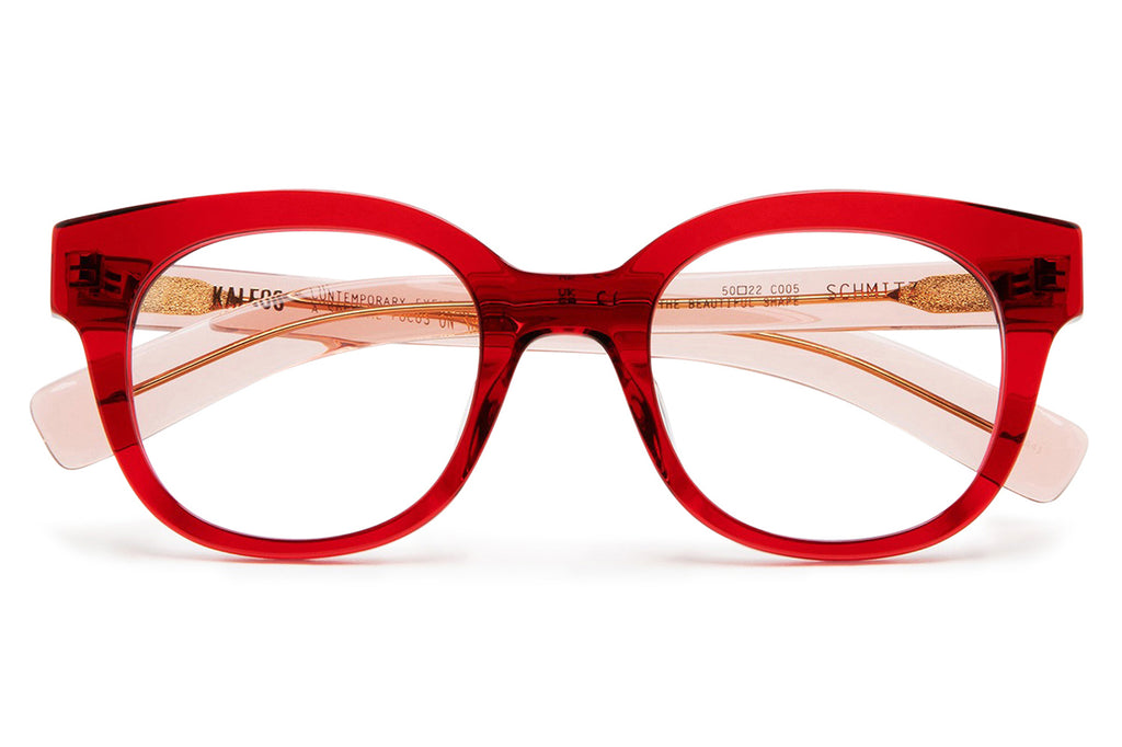 Kaleos Eyehunters - Schmitz Eyeglasses Transparent Red