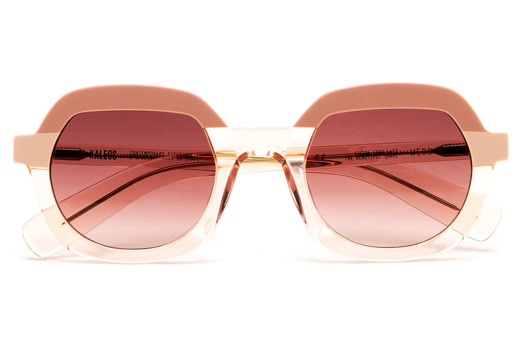 Kaleos Eyehunters - Webb Sunglasses Transparent Light Pink/Dark Peach/Beige