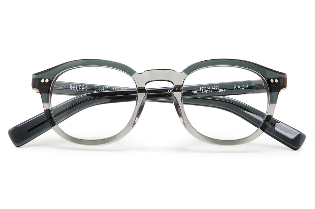 Kaleos Eyehunters - Bach Eyeglasses Transparent Grey/Transparent Greyish Green