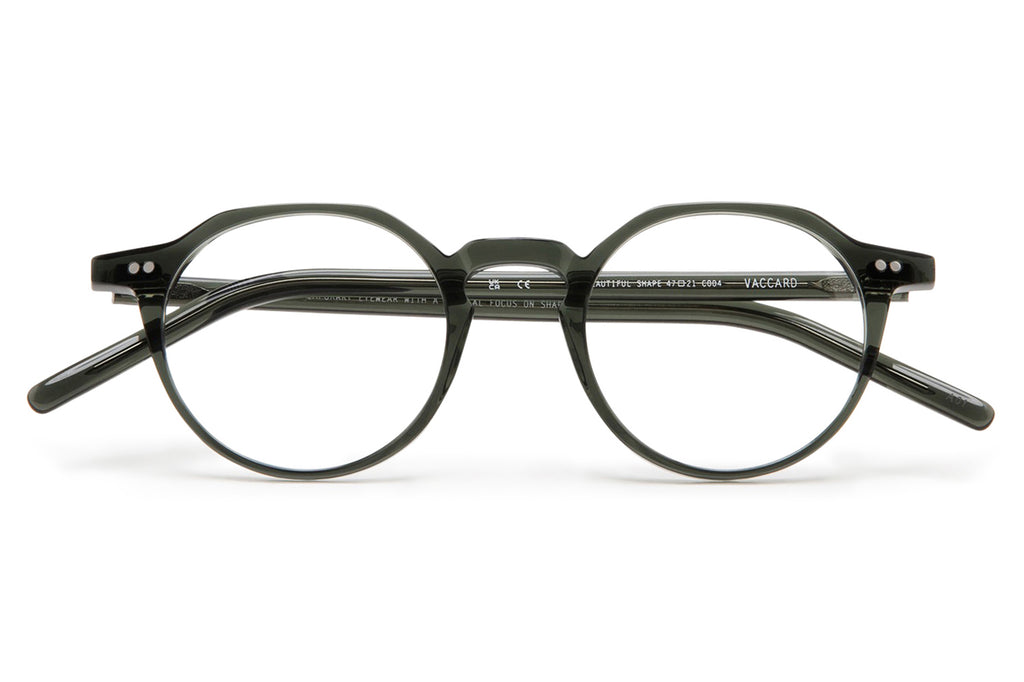 Kaleos Eyehunters - Vaccard Eyeglasses Transparent Dark Green