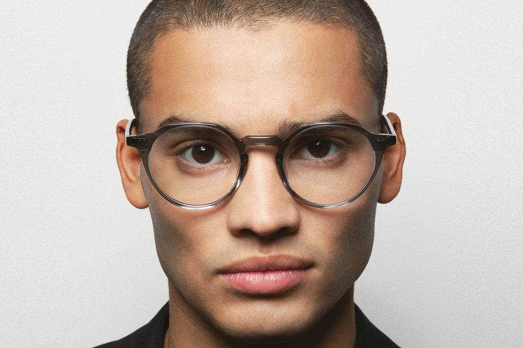 Kaleos Eyehunters - Vaccard Big Eyeglasses Transparent Grey