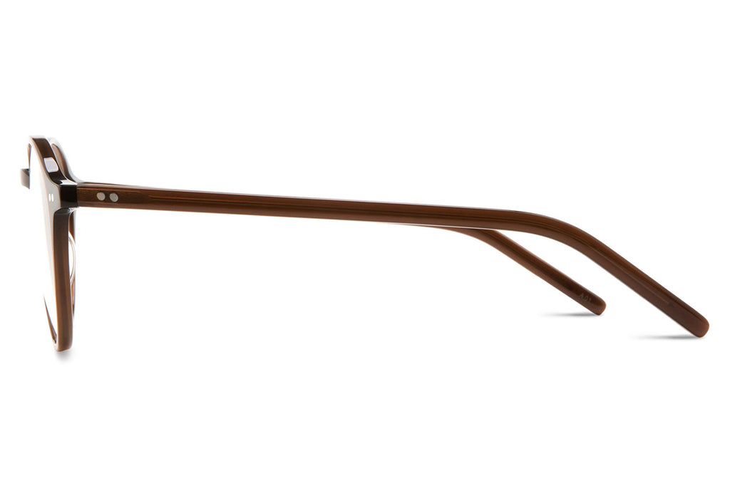 Kaleos Eyehunters - Strasser Big Eyeglasses Translucent Brown