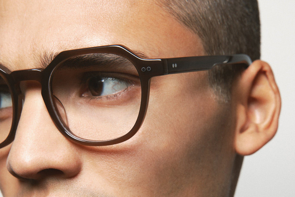 Kaleos Eyehunters - Pennyworth Eyeglasses Transparent Brown