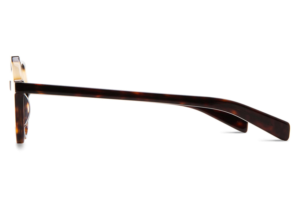 Kaleos Eyehunters - Hanson Eyeglasses Dark Brown Tortoise/Translucent Beige