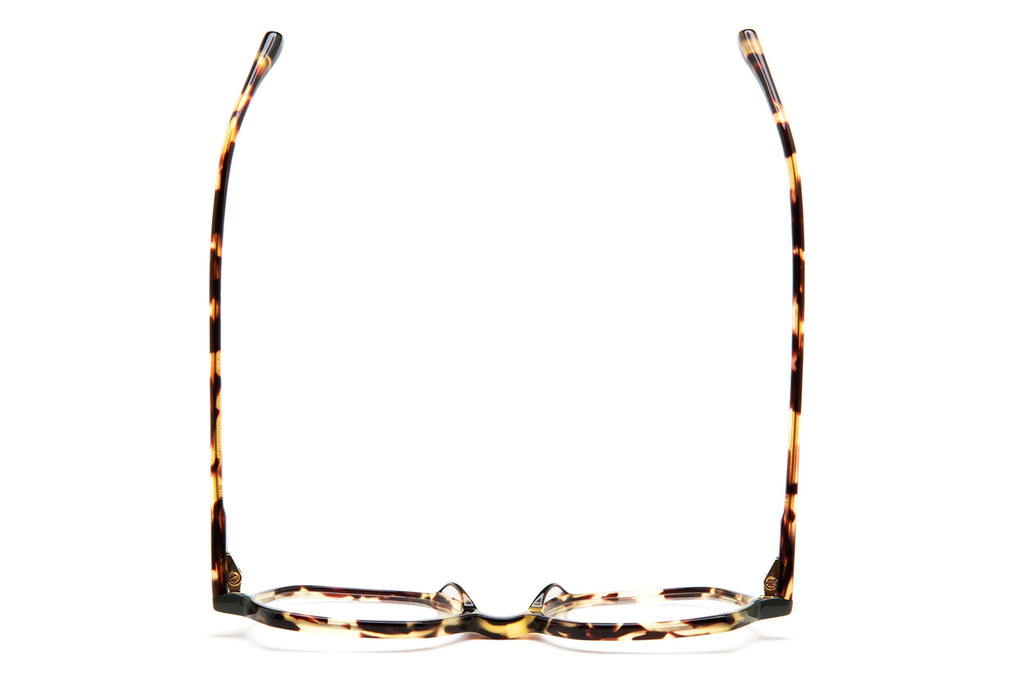 Kaleos Eyehunters - Perry Eyeglasses Dark Brown Tortoise/Dark Green