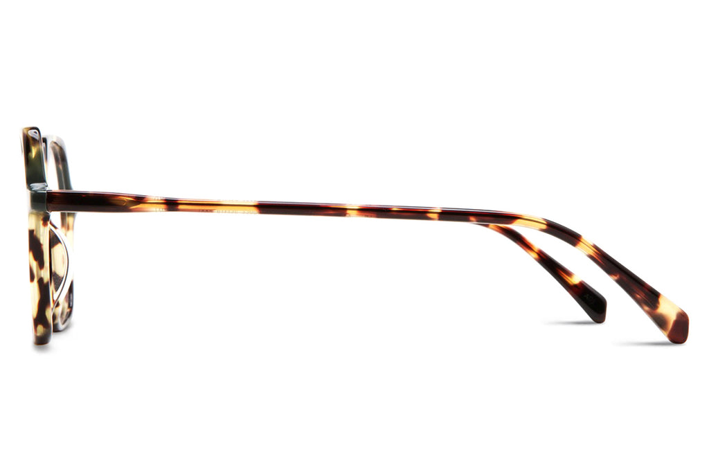 Kaleos Eyehunters - Perry Eyeglasses Dark Brown Tortoise/Dark Green