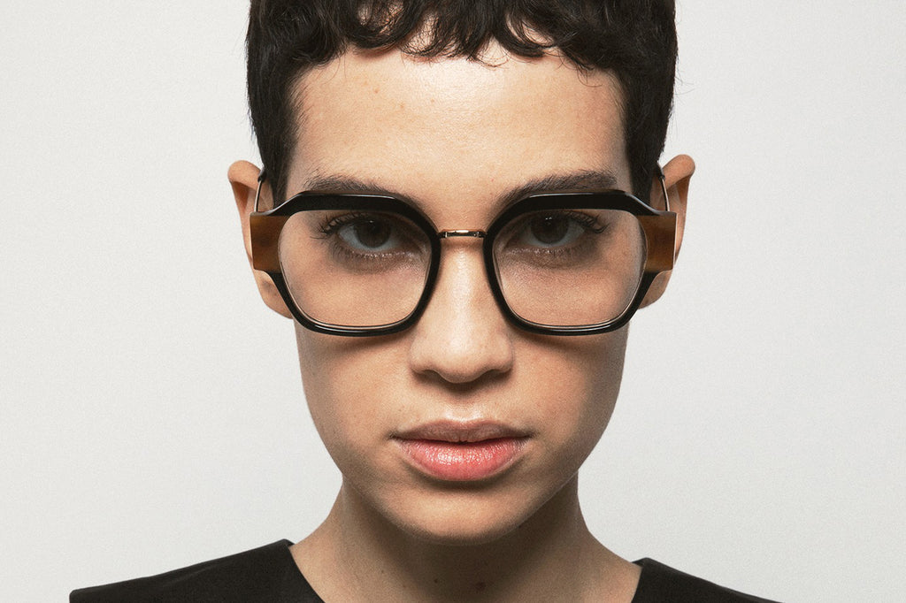 Kaleos Eyehunters - McLaughlin Eyeglasses Black/Honey Tortoise