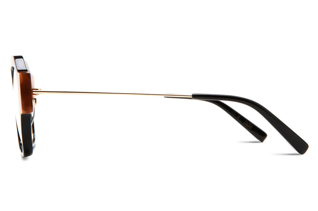 Kaleos Eyehunters - McLaughlin Eyeglasses Black/Honey Tortoise