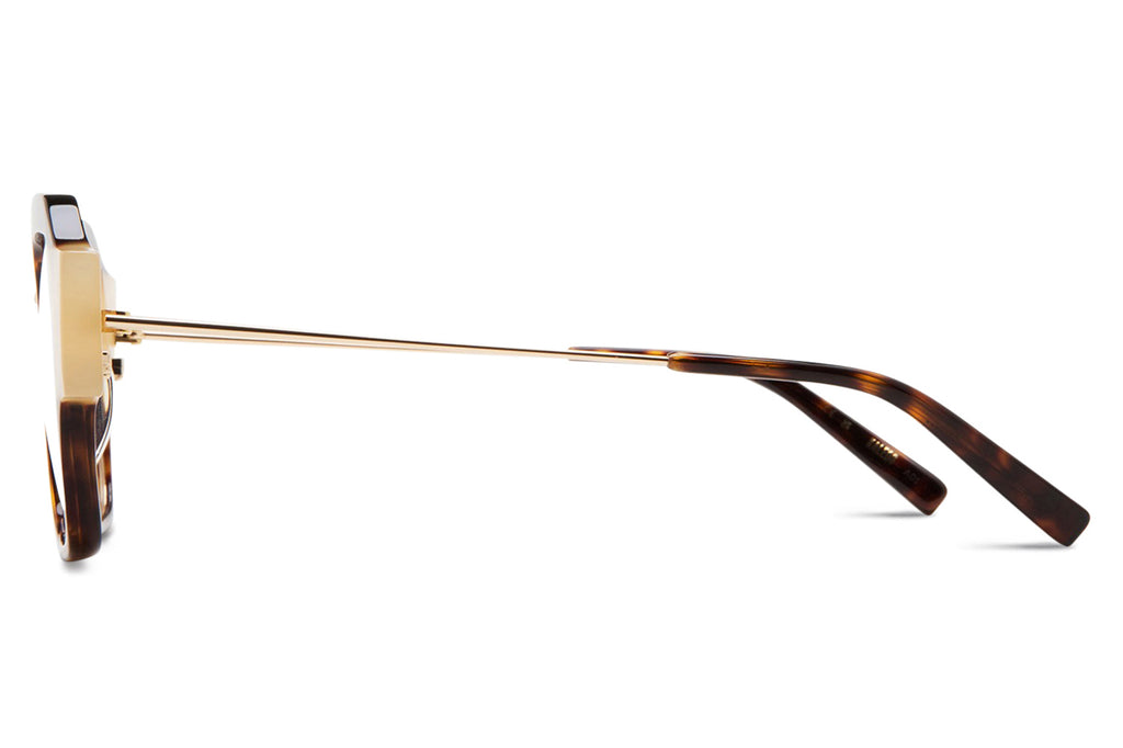 Kaleos Eyehunters - McLaughlin Eyeglasses Dark Brown Tortoise/Translucent Ivory