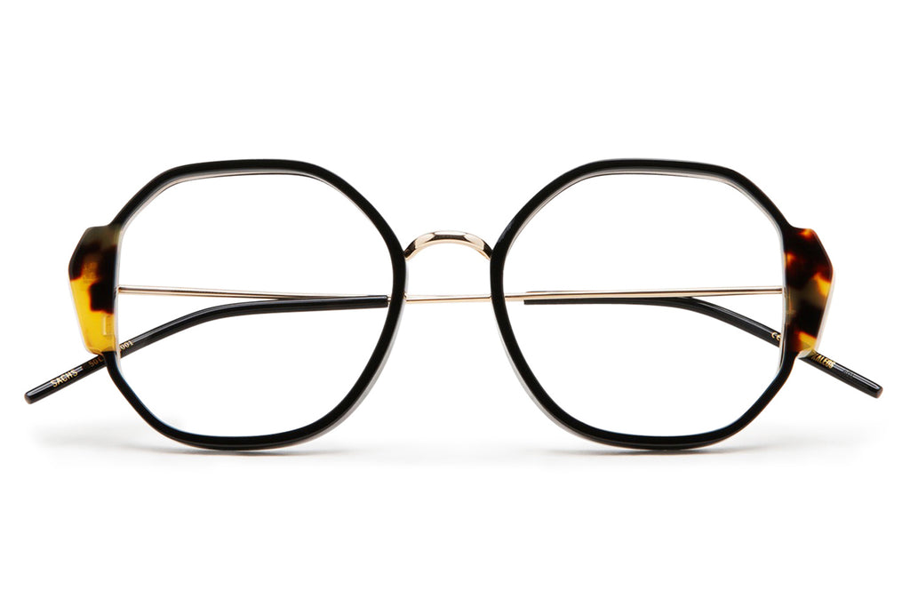 Kaleos Eyehunters - Sachs Eyeglasses Black/Brown Tortoise