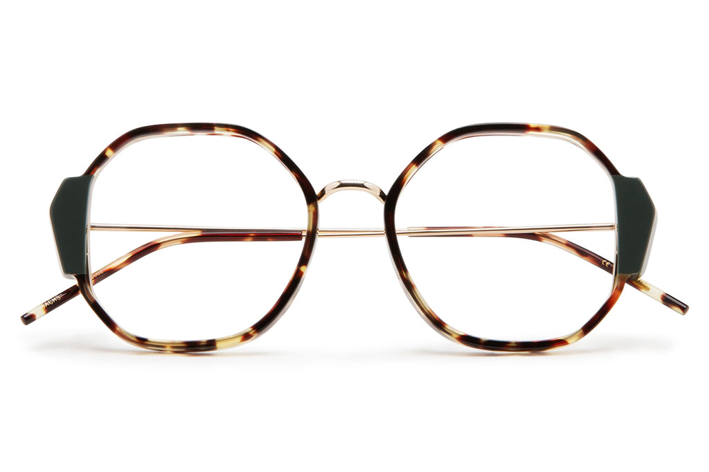 Kaleos Eyehunters - Sachs Eyeglasses Brown Tortoise/Greyish Green