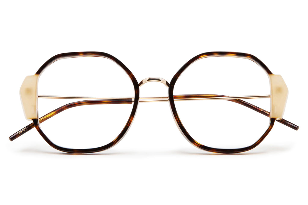 Kaleos Eyehunters - Sachs Eyeglasses Dark Brown Tortoise/Translucent Beige