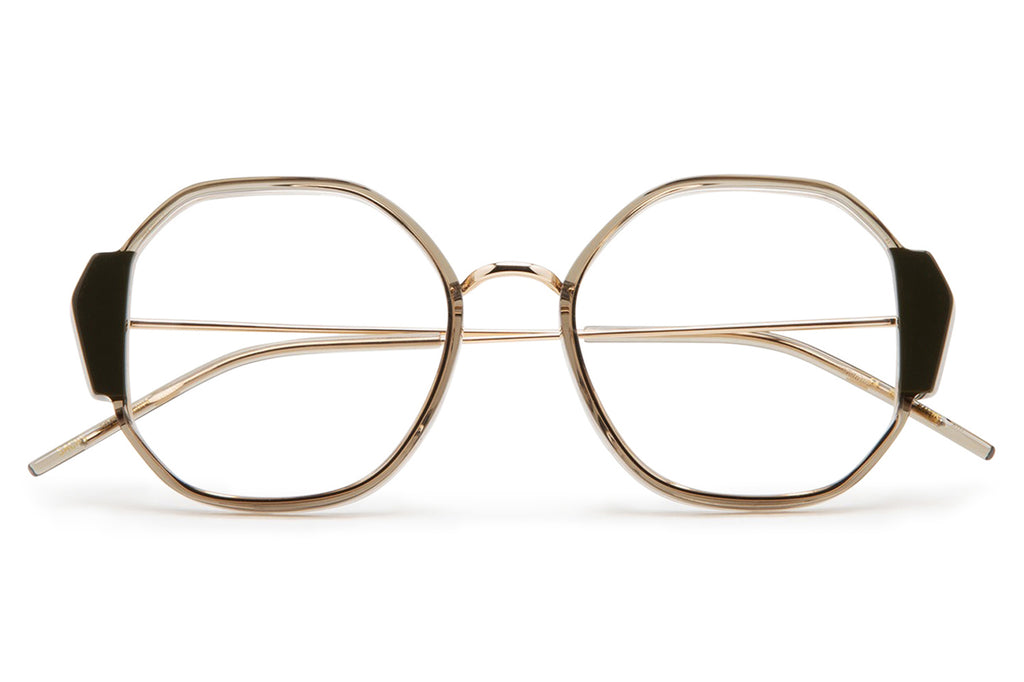 Kaleos Eyehunters - Sachs Eyeglasses Transparent Olive/Opaque Olive