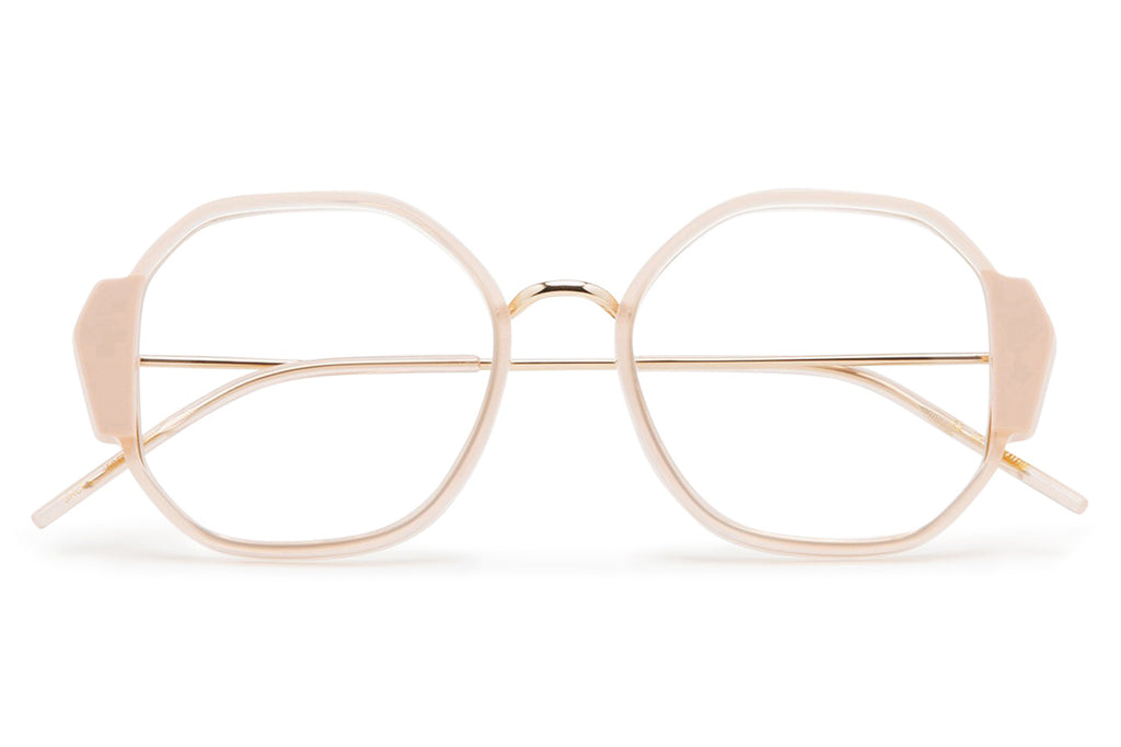 Kaleos Eyehunters - Sachs Eyeglasses Translucent Light Pink/Opaque Light Pink