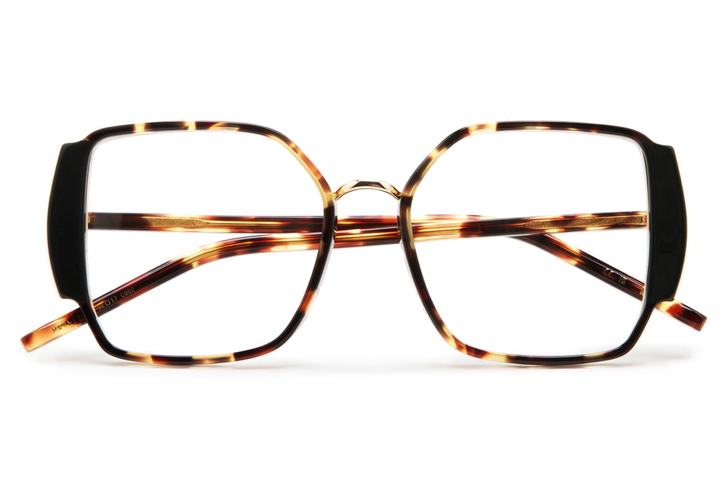 Kaleos Eyehunters - Maxwell Eyeglasses Brown Tortoise/Dark Green