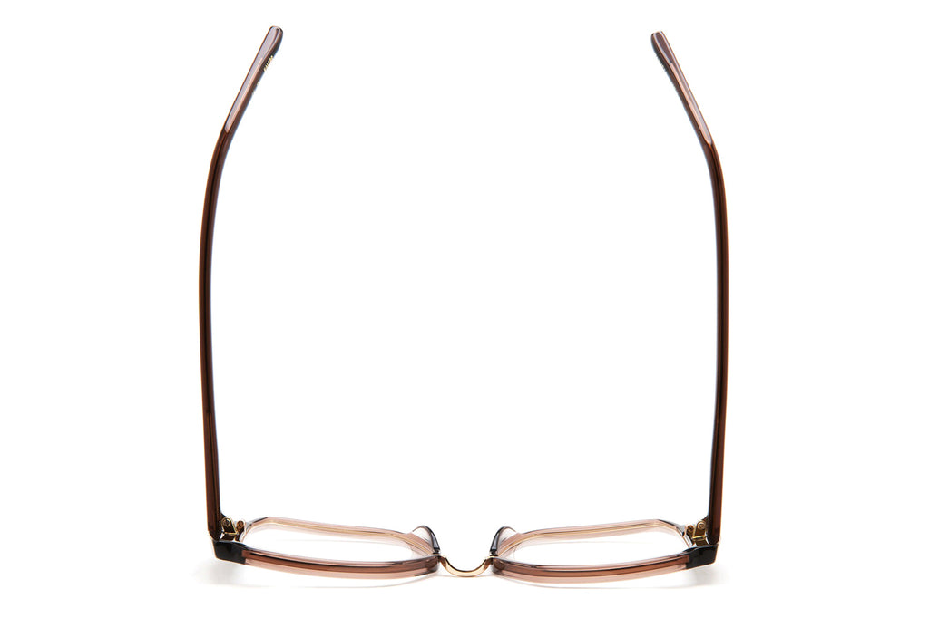 Kaleos Eyehunters - Maxwell Eyeglasses Transparent Brown/Opaque Dark Brown