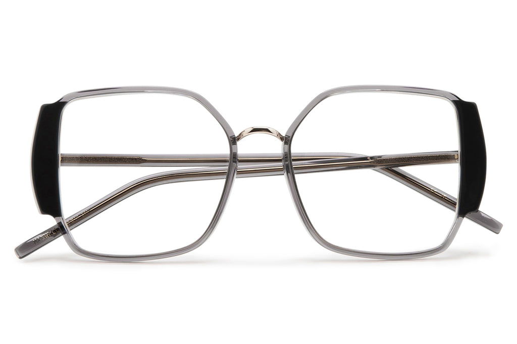 Kaleos Eyehunters - Maxwell Eyeglasses Transparent Grey/Opaque Dark Grey