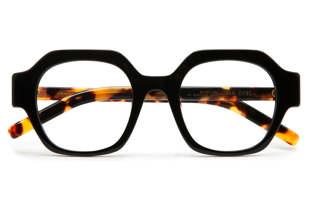 Kaleos Eyehunters - Van Dyne Eyeglasses Black