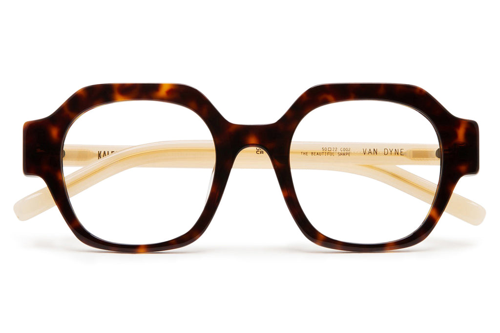 Kaleos Eyehunters - Van Dyne Eyeglasses Dark Brown Tortoise