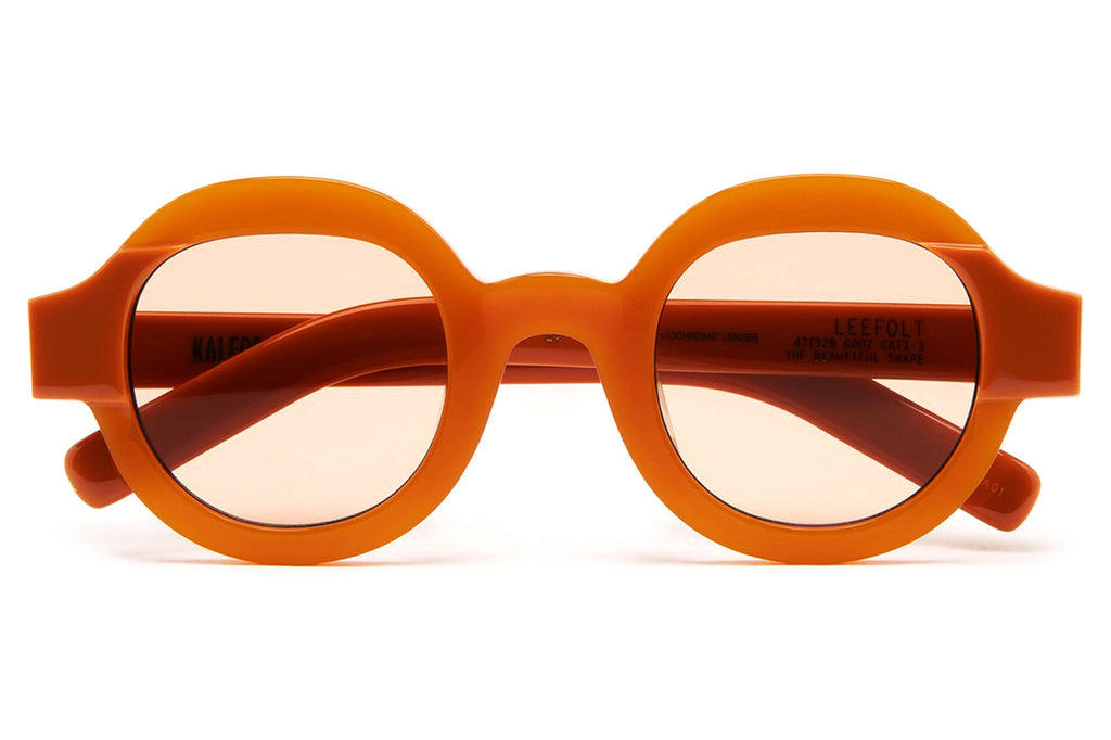 Kaleos Eyehunters - Leefolt Sunglasses Translucent Orange/Opaque Orange