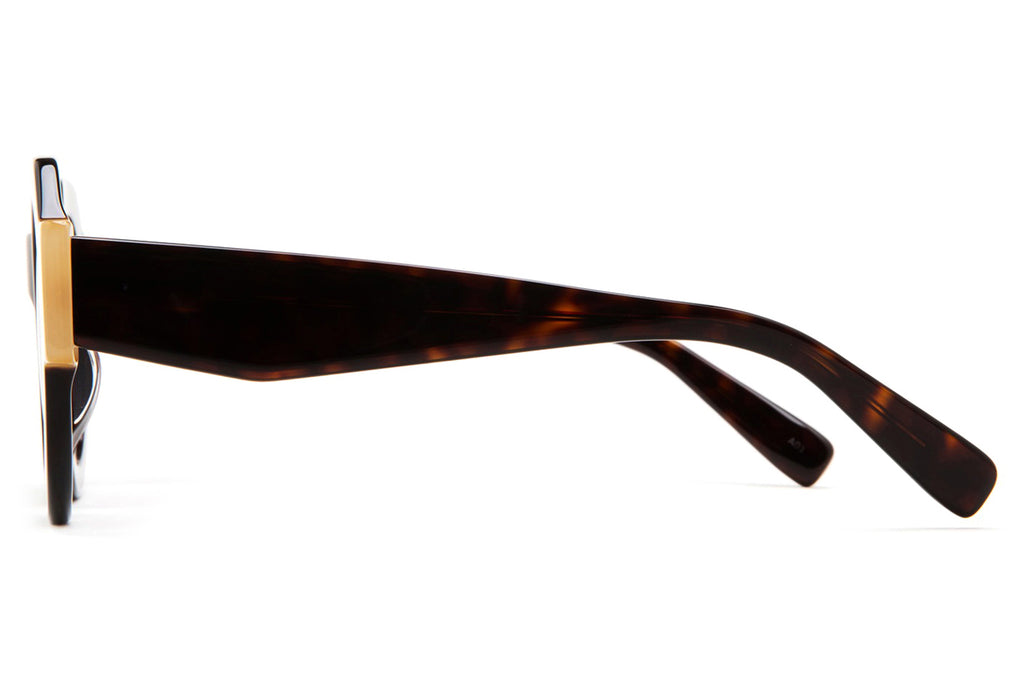 Kaleos Eyehunters - Foote Sunglasses Dark Brown Tortoise/Translucent Beige