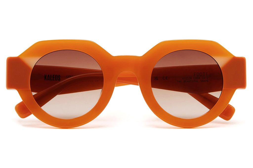 Kaleos Eyehunters - Foote Sunglasses Translucent Orange/Opaque Orange
