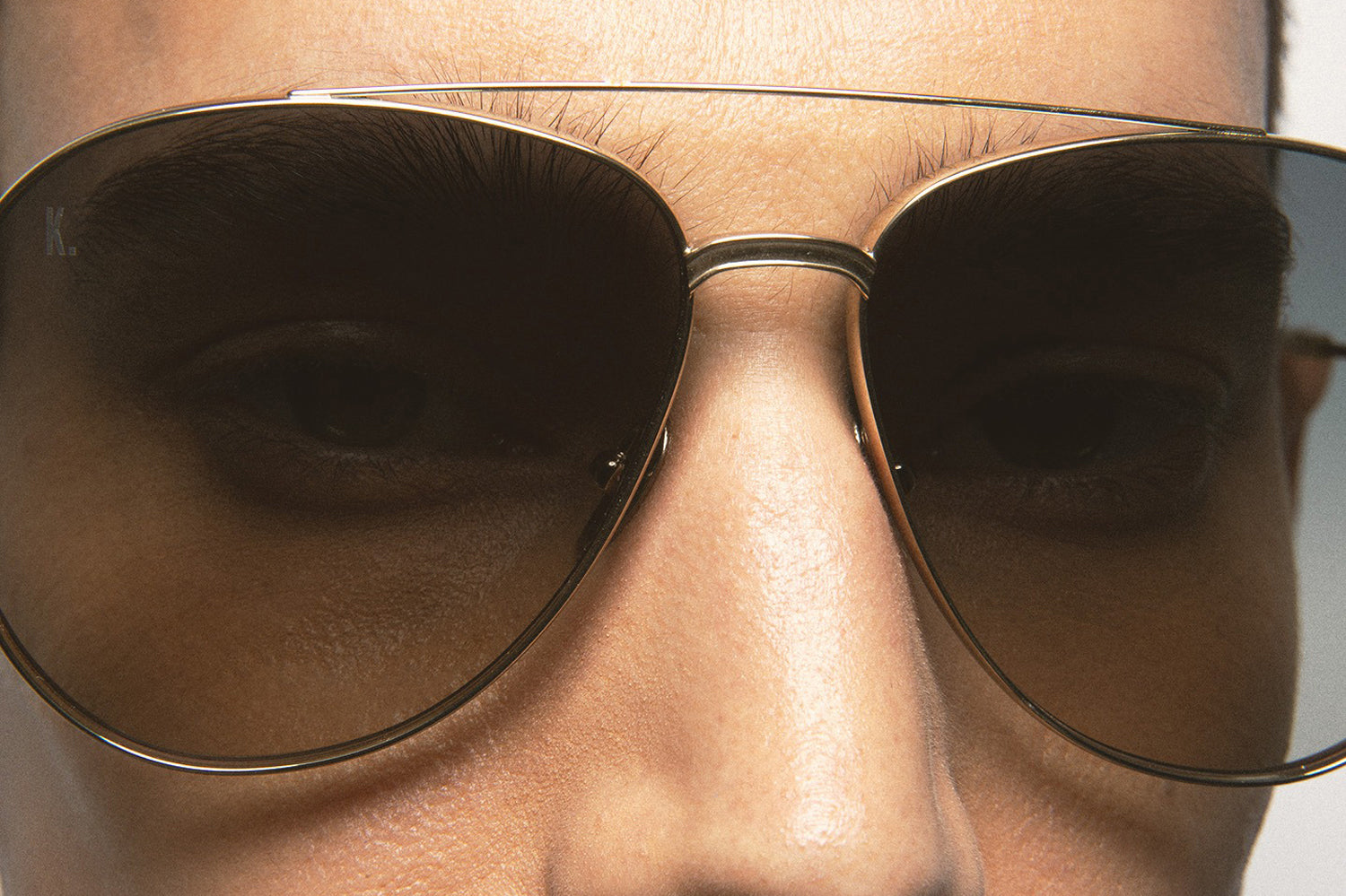Kaleos Strauch Titanium Aviator Sunglasses - super lightweight New Strauch BROWN – Kaleos Collection main image 3