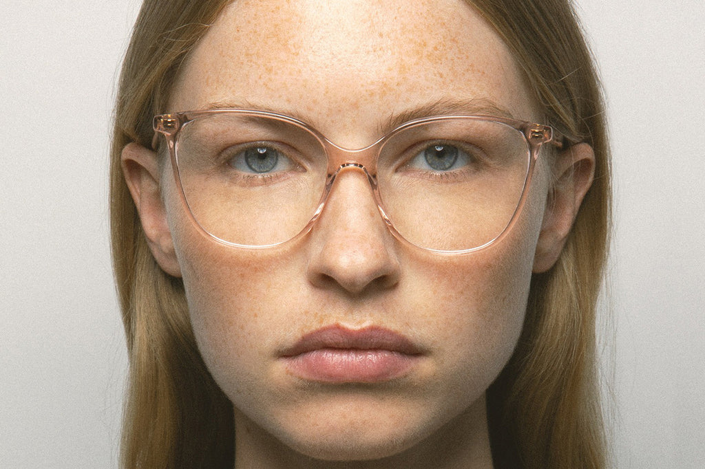Kaleos Eyehunters - Lardi Eyeglasses Transparent Light Pink