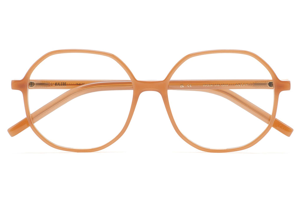 Kaleos Eyehunters - Avery Eyeglasses Translucent Amber