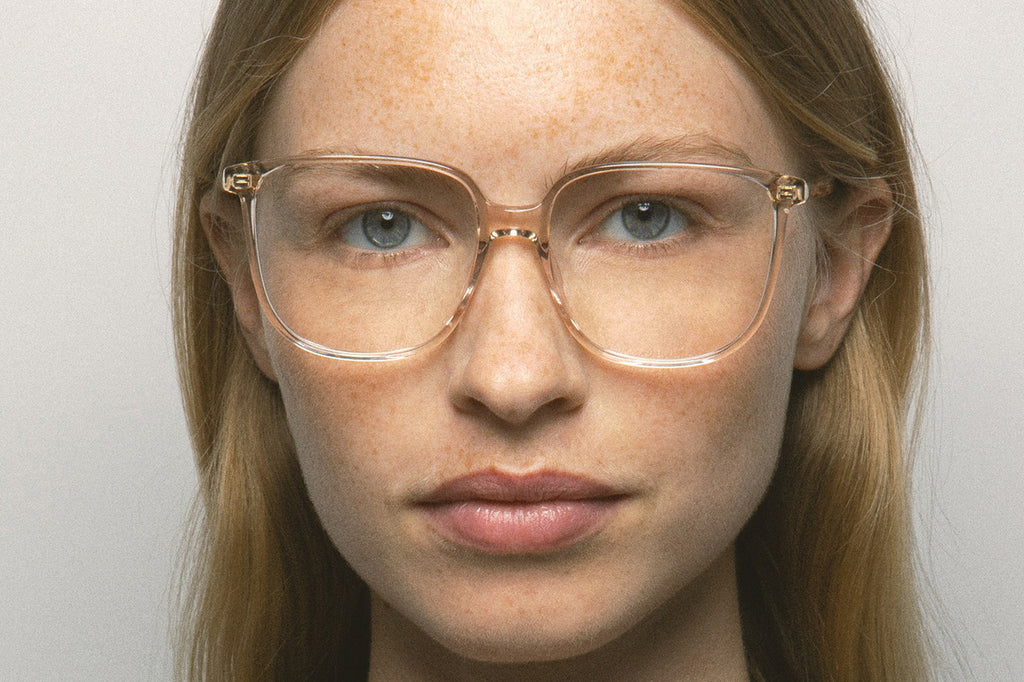 Kaleos Eyehunters - June Eyeglasses Beige Crystal