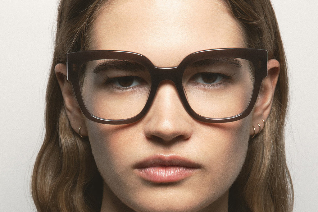 Kaleos Eyehunters - Manor Eyeglasses Translucent Brown