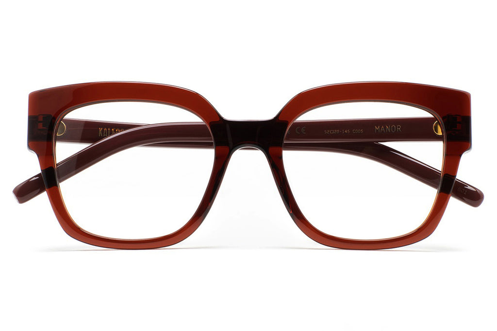 Kaleos Eyehunters - Manor Eyeglasses Transparent Dark Brown