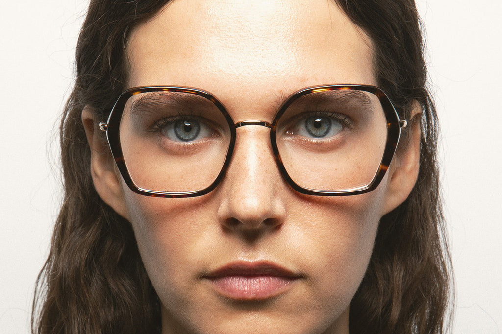 Kaleos Eyehunters - Shetty Eyeglasses Dark Brown Tortoise