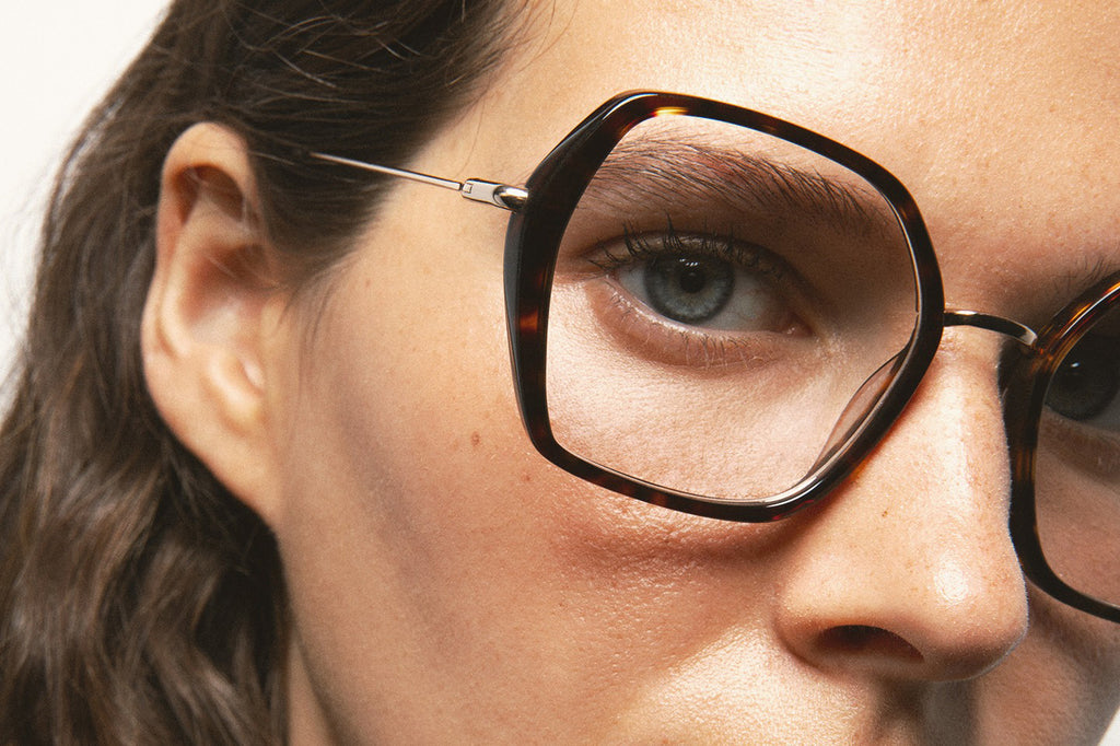 Kaleos Eyehunters - Shetty Eyeglasses Dark Brown Tortoise