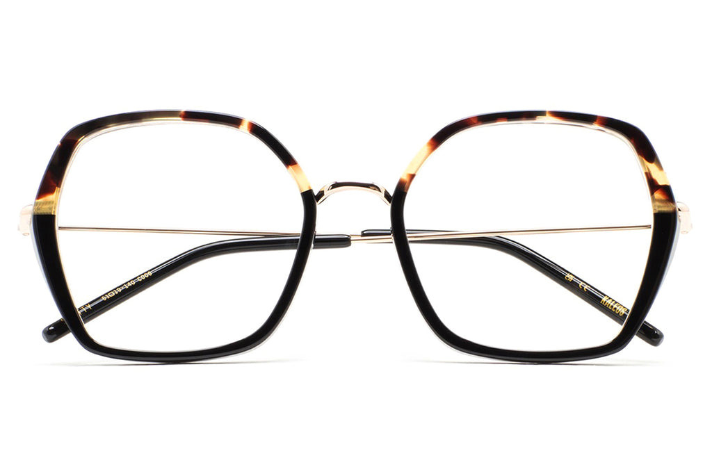 Kaleos Eyehunters - Shetty Eyeglasses Black/Vintage Brown Havana