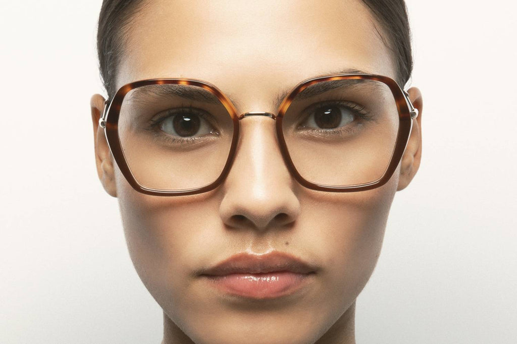 Kaleos Eyehunters - Shetty Eyeglasses Translucent Brown/Brown Havana