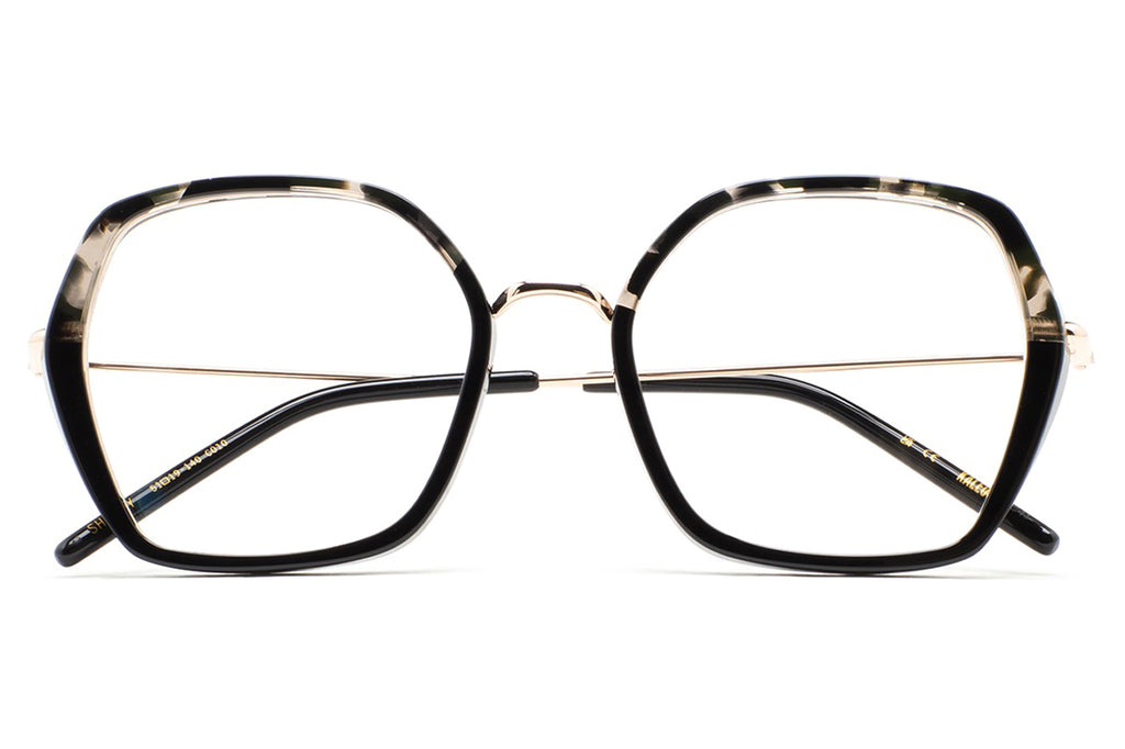 Kaleos Eyehunters - Shetty Eyeglasses Black/Grey Havana