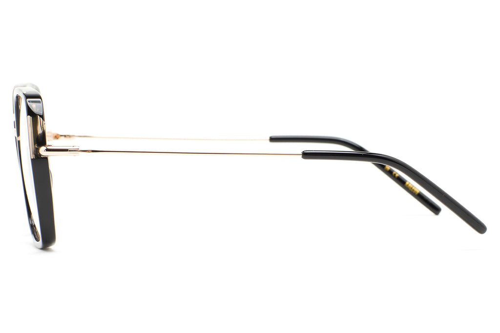 Kaleos Eyehunters - Shetty Eyeglasses Black/Grey Havana