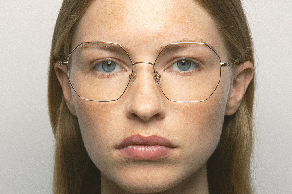 Kaleos Eyehunters - Wellington Eyeglasses Matte Gold