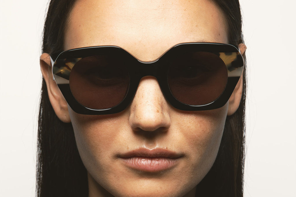 Kaleos Eyehunters - Voyter Sunglasses Black/Brown Havana