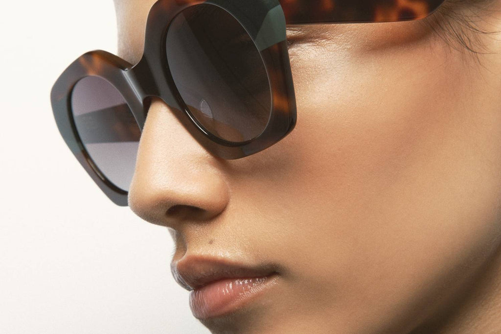 Kaleos Eyehunters - Voyter Sunglasses Dark Brown Havana/Dark Green