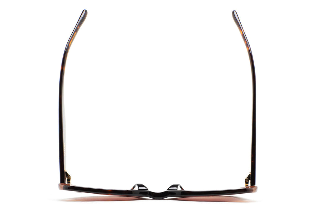 Kaleos Eyehunters - Voyter Sunglasses Dark Brown Havana/Translucent Amber