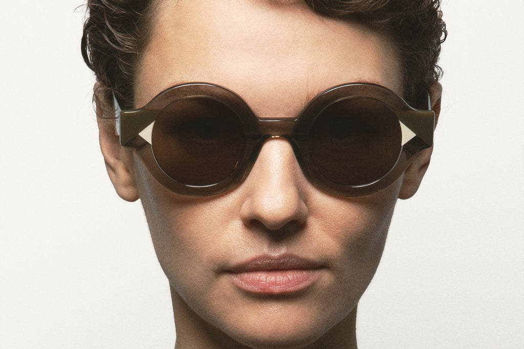 Kaleos Eyehunters - Swiney Sunglasses Transparent Olive Green/Olive Green