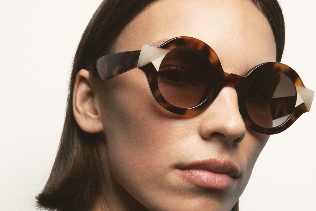 Kaleos Eyehunters - Swiney Sunglasses Brown Tortoise/Translucent Ivory