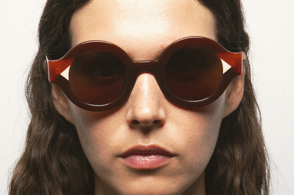 Kaleos Eyehunters - Swiney Sunglasses Translucent Brown/Translucent Orange