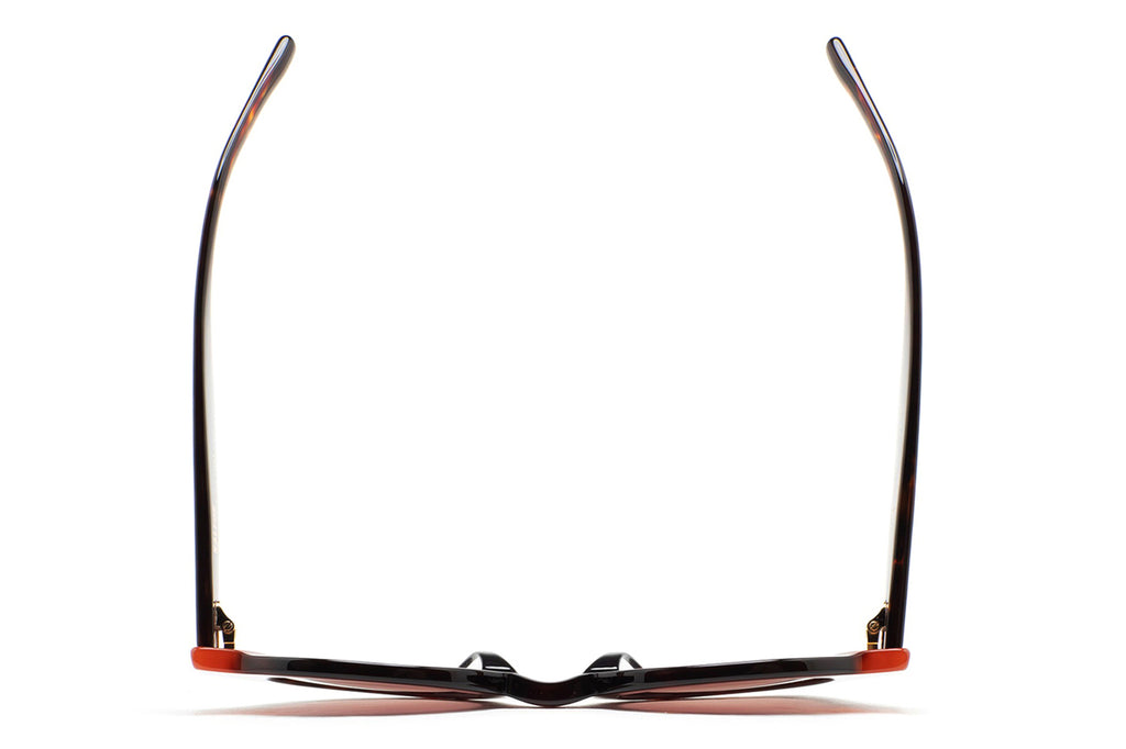 Kaleos Eyehunters - Swiney Sunglasses Dark Brown Havana/Translucent Orange