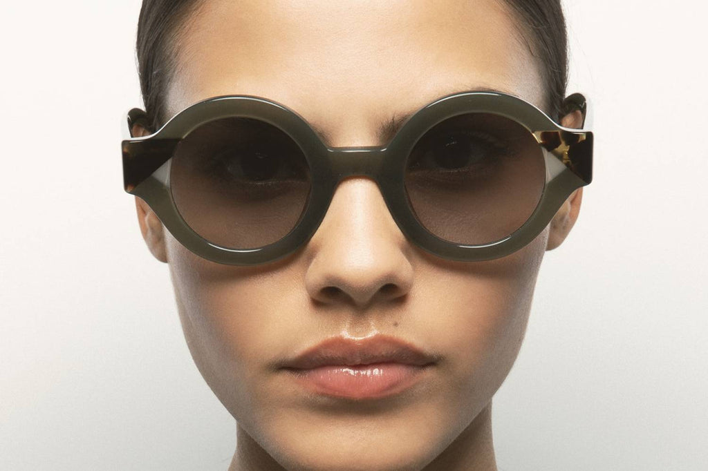 Kaleos Eyehunters - Swiney Sunglasses Translucent Green/Brown Havana