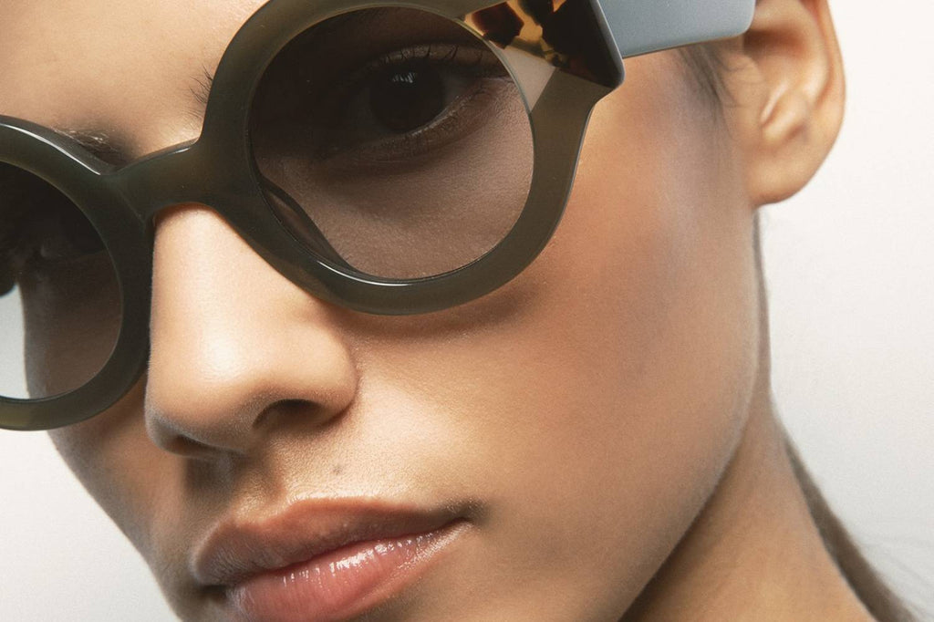 Kaleos Eyehunters - Swiney Sunglasses Translucent Green/Brown Havana